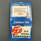 Bookbinder   s Seafood Philadelphia Vintage Matchbook Full Unstruck Painted Sticks
