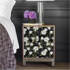 Drawer Liner Shelf Cabinet Gardenia Floral  Self-adhesive Peel Stick
