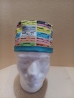 Medicine Labels  2 Anesthesia Men s Skull chemo Surgical Scrub Hat cap Handmade