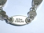Rare- El Tom- Elgin Tom Sterling Blue   Smokey Topaz Link Toggle Bracelet 