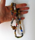 Antique African Trade Beads Millefiori Glass Ethnic Tribal Necklace