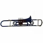 Trombone Multicolor Bb Flat Valve Trumbone With Free Hard Case mouthpiece