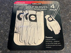 Kirkland Signature Leather Golf Glove 4-pack- Left Hand Gloves Med  b1