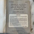 Guitar Playing Made Easy For Everyone Book 1 Vintage Sheet Music Joseph Estella