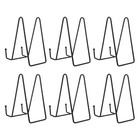 6pcs Iron Plate Display Stands Sturdy Black Easel Holders For Picture Frames