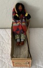 Antique Vintage Skookum Doll  Indian Souvenir Doll  Bully Good  With Box  8 1 2   