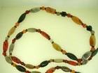 Antique African Agate Trade Beads Necklace 52  Long - Best Offer   