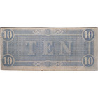 1864  10 Ten Dollars Confederate States Of America - Civil War Note   Circulated