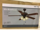 Brookhurst 52 In  Led Indoor Oil Rubbed Bronze Ceiling Fan With Light Kit