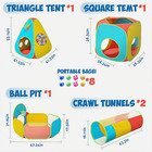 5pcs Kids Play Tent And Play Tunnel ball Pit For Toddler Baby foldable Pop Up Te