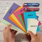 100 Pack 4x6 Inch Kraft Blank Cardstock Paper For Printer Postcards Invitations