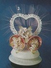New Vintage Wilton Petite  bells   Buds Lilac Wedding Caketop  106-1003