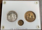 1977 A n a  86th Annual Conv  Silver   Bronze Commemorative Set   36g  999 Ag   