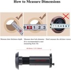200 Degree View Peephole Door Viewer Security Peep Hole For 1 57 To 2 56   Door