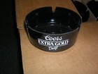 Vintage 1980 s Coors Extra Gold Draft Ashtray - Black   White  New Old Stock  