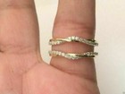 1 40ct Lab Created 14k Yellow Gold Over Engagement Enhancer Wrap Ring Guard