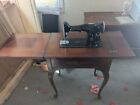 Vintage 1935 Singer Sewing Machine Table With Rare Accessories 