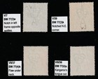 Australia - 1 Penny Green Kgv Used Single Wmk Acsc Varieties X 4    ref  545 