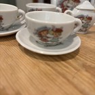 Vintage Child s Miniature Porcelain Tea Set 11 Piece 
