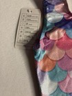 Girls  Sleeveless Mermaid Scale Gymnastics Leotard Size 7 8 Pink Purple Teal
