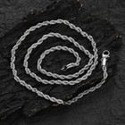 2-6mm Rope Chain Necklace 925 Sterling Silver Fashion Jewelry Forwomen Men Gift