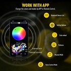 Triple 17 5  Row Led Rgb Flow Chasing Wheel Ring Rim Lights For Truck Car Set