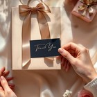 Small Thank You Cards Bulk  100-pack Mini Thank You For Your Order Cards  Bla   