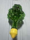 Vintage    71 Nello Gori Italy Green Glass Grape Cluster Wine Bottle Decanter Nice