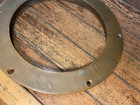 Vintage Bronze Fixed Port 11  Od Flange  8  Glass  Nice Patina