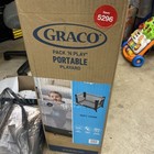 Graco Playpen Pack  n Play Portable Playard Mesh  Marty Fashion Grey