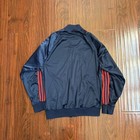Vintage 70s 80s Adidas Atp Keyrolan Track Jacket Size M Navy Blue Made In Usa