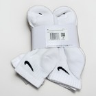 Authentic Nike Women s Everyday Ankle Quarter Socks 6-pairs White Medium 6-10