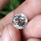 5 40 Ct Natural White Diamond Portuguese Cut Round Shape Vvs1 D Grade Certified