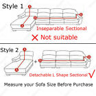 Stretch Plush Thick Sofa Covers 1 2 3 Seater Couch Chair Slipcover Protector Us