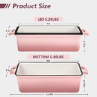 Enameled Cast Iron Bread Loaf Pan With Lid  9x5 Sourdough Baking Pans For Hom