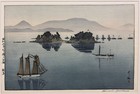 Hiroshi Yoshida 20th C  Japanese Woodblock Print Nabeshima 1930