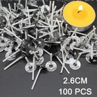 Candle Wicks 6 Inch Cotton Core Candle Making Supplies Pre Tabbed New 100pcs