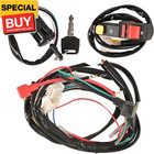 Full Wiring Harness Loom Solenoid Relay Spark Plug Coil Regulator Cdi For 4 Stro