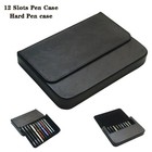 Leather 3 6 12slots Hard Fountain Pen Case Storage Box Collection Organizer Gift