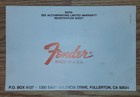 Vintage 1979 Fender Vibrolux Reverb Guitar Amplifier Owner s Manual