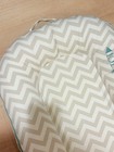 Dock A Tot Deluxe Plus Dock Baby Lounger 0-8 Months Cheveron Pattern   Case Euc
