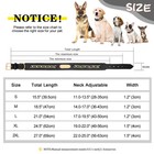 Personalized Dog Collar Soft Leather With Chain Pet Name Number Id Tag Engraved