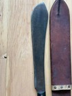 Vintage 1940 Machete Legitimus Collins   Co   1250 With Leather Scabbard