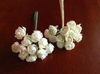 Vtg Millinery Flower Rose Bud 12p Bunch 7 8  Pick Red White Blue Or Ivory Uc