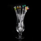 Cocktail Drink Swizzle Stirrer Sticks With Cup Shape 10 Packs