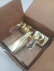 Vtg Sterling Bathroom Sink Faucet Gold Gemini 060-782g Twin Handle Centerset