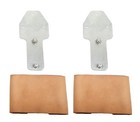 Blevins  Quick Change 3  Leather Covered Vertical Stirrup Buckles Pair