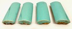 2nd Lot Of 8     Malibu Potteries 4-inch Turquoise Quarter Round Tiles