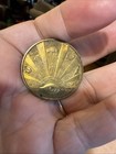 1920s-1930s Swami Metal Token Good Luck Will Accompany The Bearer Seeing Eye