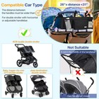 Zzm Double Stroller Organizer For Bob Duallie And Baby Jogger City Mini Gt2
